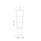 Z-Lite Helix 1 Light Outdoor Pier Mounted Fixture, Black And Clear Seedy 591PHB-533PM-BK - alternate 6
